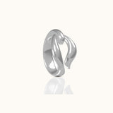 Statement Chubby Thick Band 925 Sterling Silver Chunky Irregular Ring by Doviana