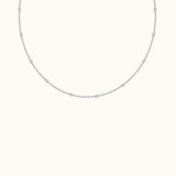Minimal Stacking Daily Staples 925 Sterling Silver Chain Essential Bead Necklace by Doviana