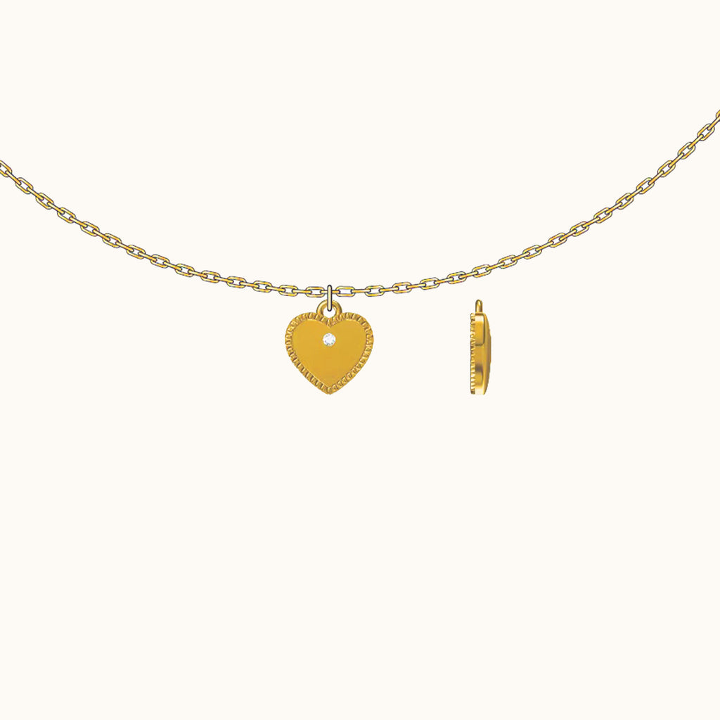 Eternal Love Heart Pendant Necklace Friendship Lovers Valentine Day by Doviana