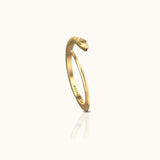 Embrace Timeless with 14K Solid Gold Eternal Snake Wrap Ring | Doviana